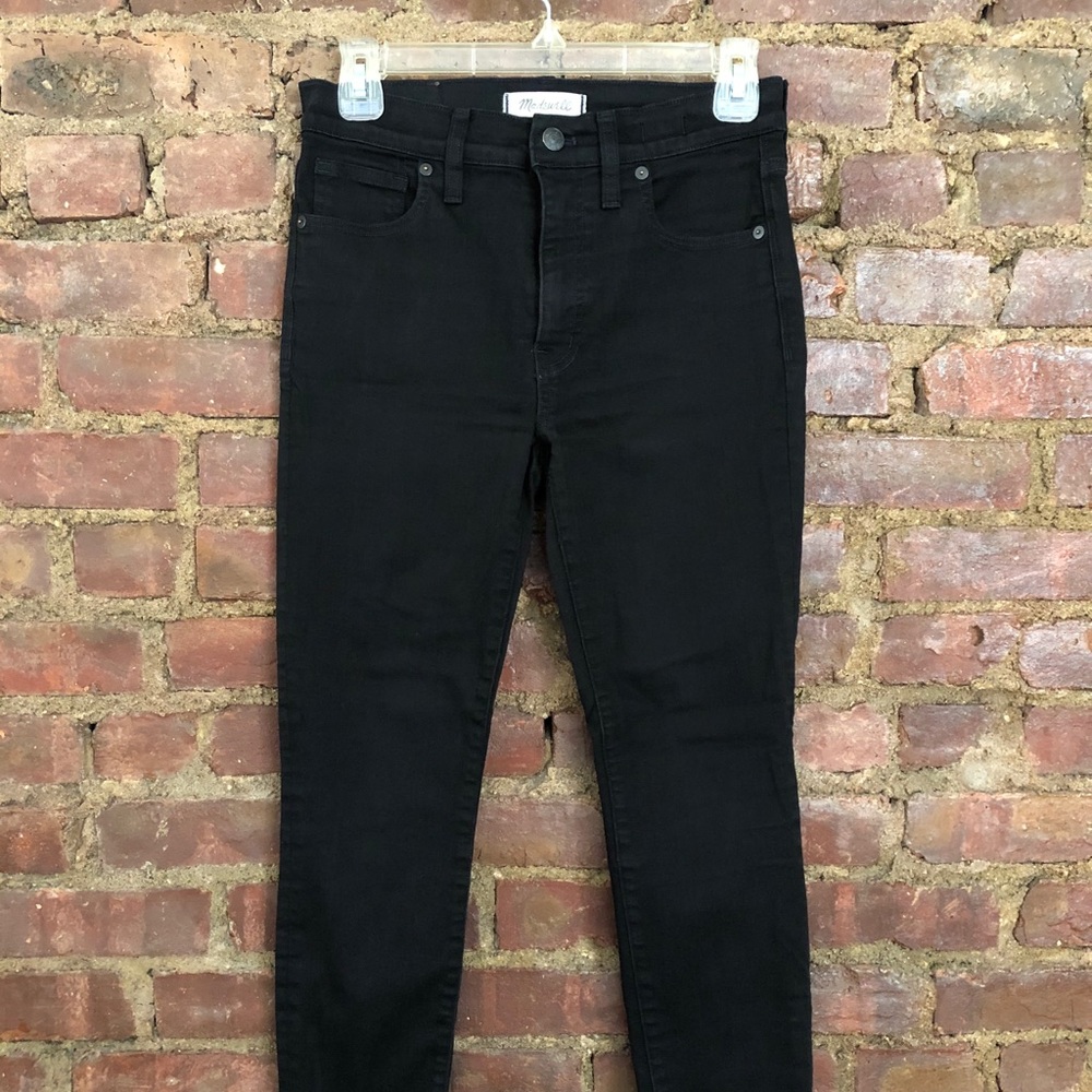 Madewell Black 9” High-Rise Skinny Jeans